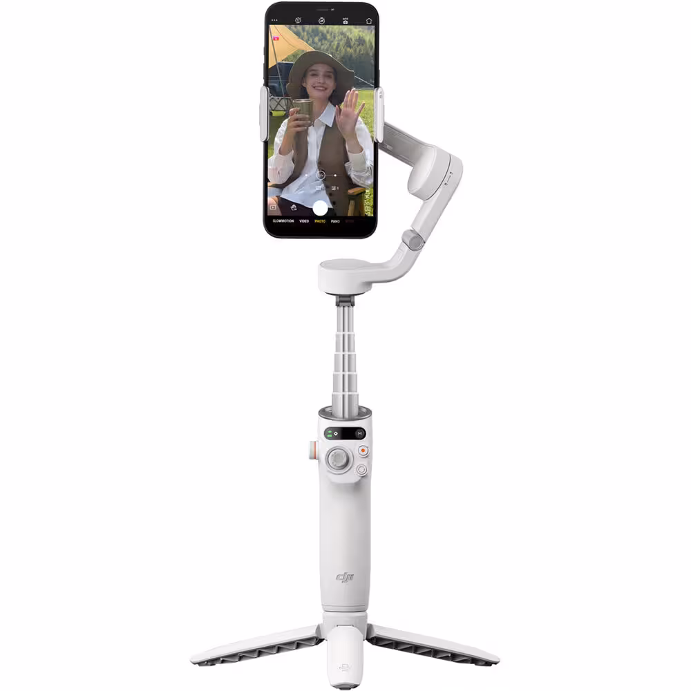 گیمبال موبایل دی جی آی سفید DJI Osmo Mobile 6 Platinum