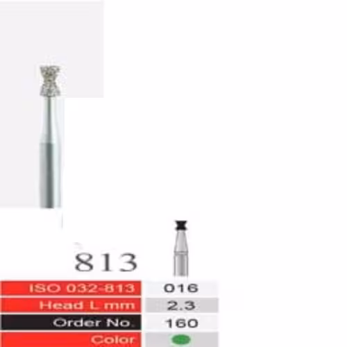 فرز الماسی دسته نقره ای BTM مدل Inverted 813f - فروشگاه تخصصی دندانپزشکی سپیرا