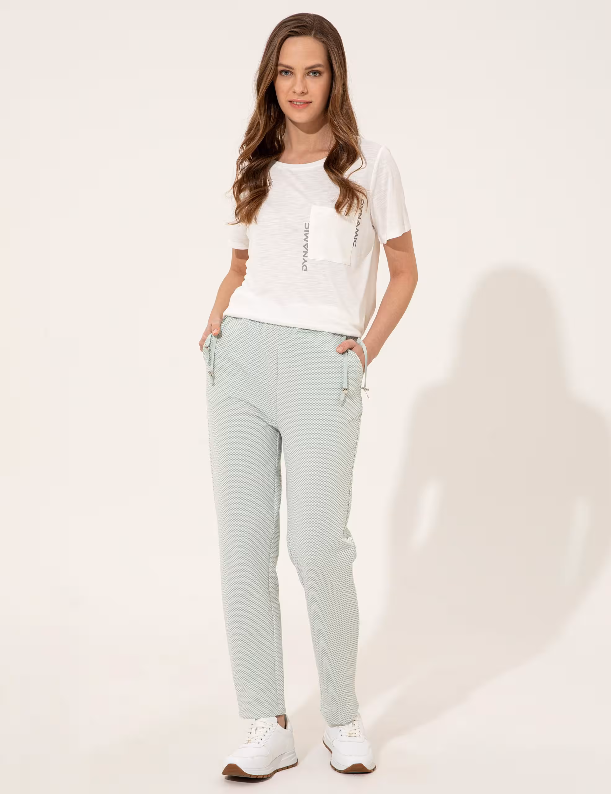 شلوار راحتی زنانه آبی فیروزه ای پیرکاردین