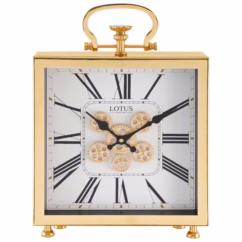 ساعت رومیزی فلزی لوتوس مدل MONTEBELLO کد TC-801