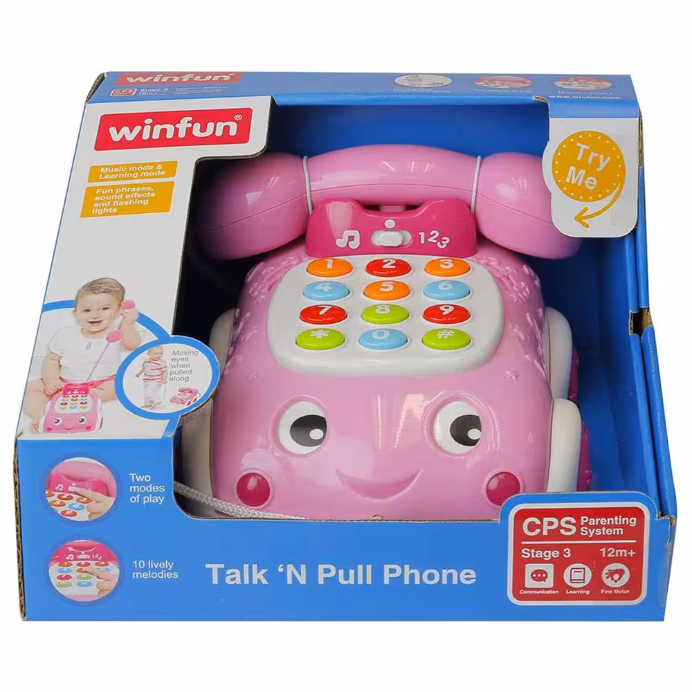 تلفن چرخ دار کشیدنی winfun