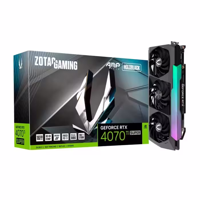کارت گرافیک زوتاک ZOTAC GeForce RTX 4070 Ti SUPER AMP HOLO