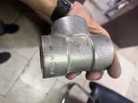 سه راه فشار قوی  مساوی  دنده  سایز 3/4  اینج کلاس 3000 از جنسSA182F304L