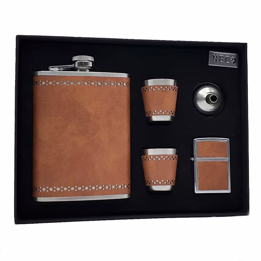 ست نوشیدنی استیل چرمی ان بی کو