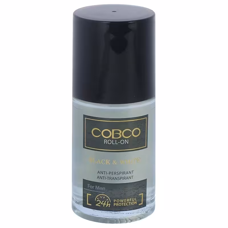 مام رولی ضد تعریق مدل BLACK & WHITE مردانه کوبکو اورجینال