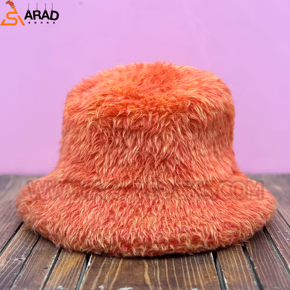 کلاه باکت پشمی نارنجی