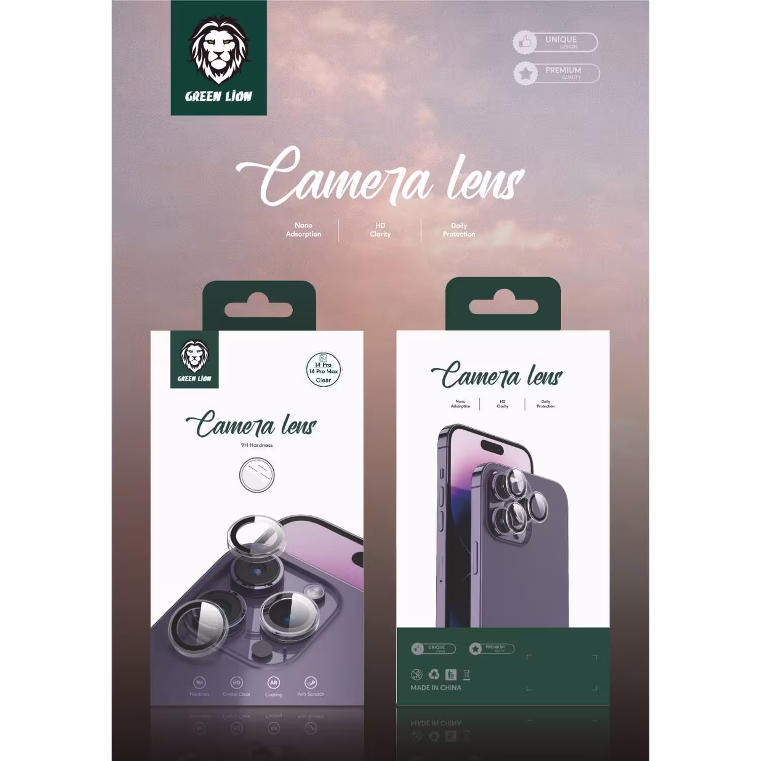 محافظ لنز گرین لاین مدل اپل14proو14promax