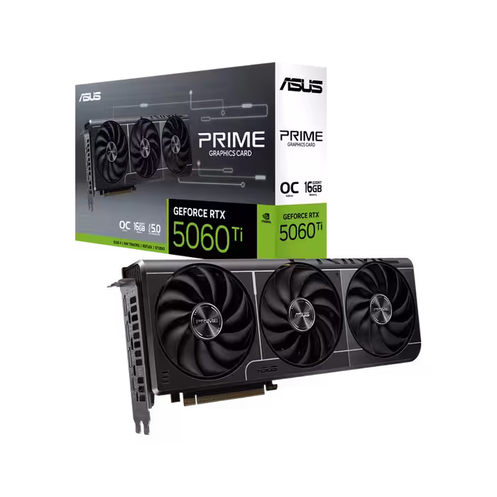 کارت گرافیک ایسوس ASUS PRIME RTX 5060 TI OC 16G GDDR7