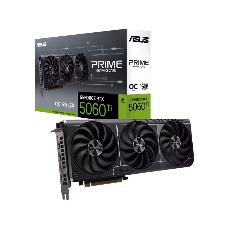 کارت گرافیک ایسوس ASUS PRIME RTX 5060 TI OC 16G GDDR7
