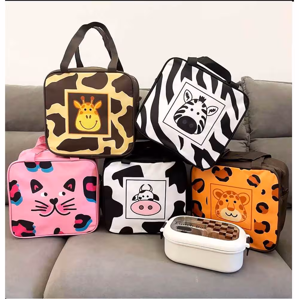 کیف ظرف غذا فانتزی با قابلیت حفظ حرارت سایز بزرگ کد12-5