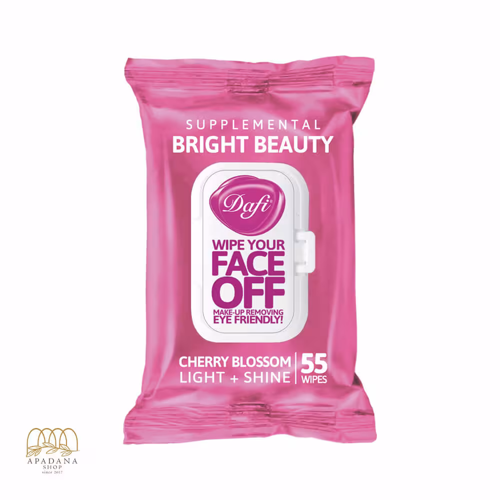 دستمال مرطوب Face Off شکوفه‌های گیلاس ژاپنی دافی 55 عددی