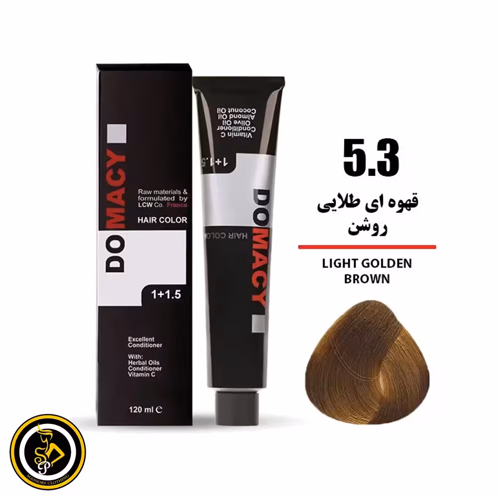 رنگ مو قهوه‌ای طلایی روشن دوماسی شماره 5.3