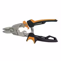 قیچی برش فلز Fiskars PowerGear Bulldog | قیچی ورق بر صنعتی فیسکارس | تیغه فولادی سخت‌کاری شده | دسته تقویت شده | Fiskars (فیسکارس)