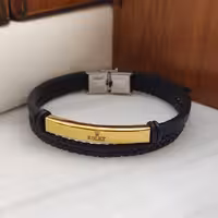 دستبند رولکس چرمی دو دور