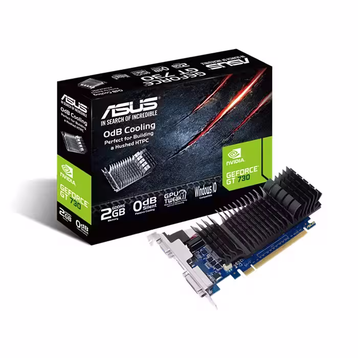 کارت گرافیک ایسوس GeForce GT 730 SL BRK 2GB GD5 LP