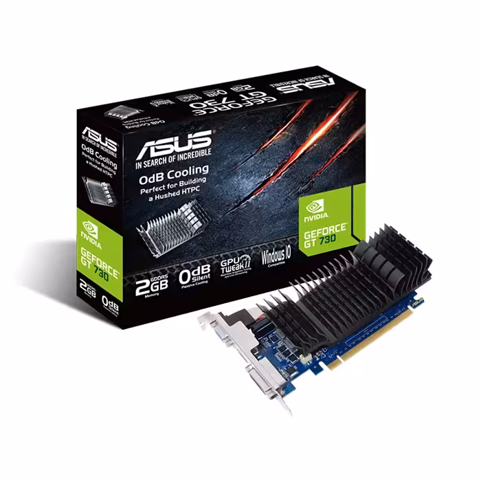 کارت گرافیک ایسوس GeForce GT 730 SL BRK 2GB GD5 LP
