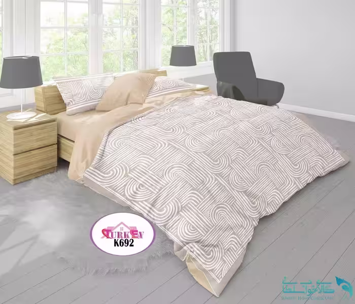 روتختی طرح الینا دونفره برند Turkev کد K692
