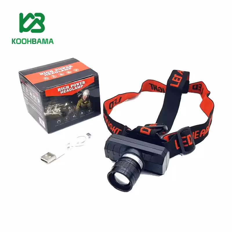 چراغ پیشانی زوم دار XML-T6 شارژی