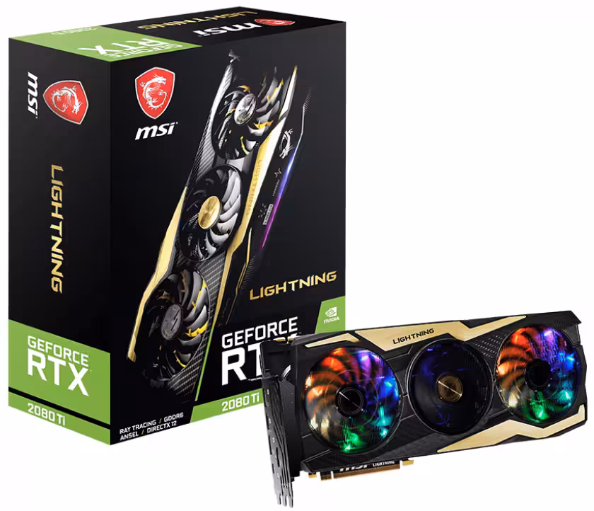 کارت گرافیک ام اس آی مدل GeForce RTX 2080 Ti LIGHTNING  با حافظه 11 گیگابایت