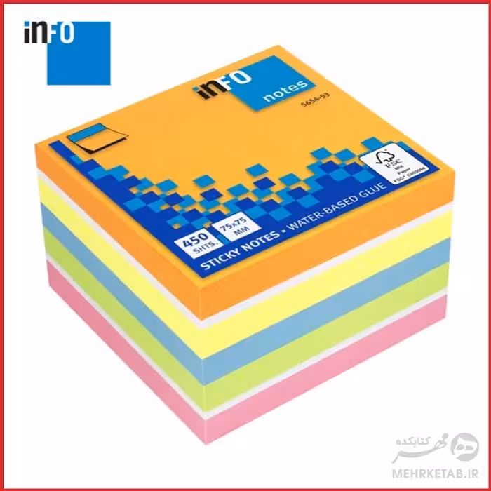 برچسب یادداشت اینفو 450 برگ  info Page Marker 5654-53