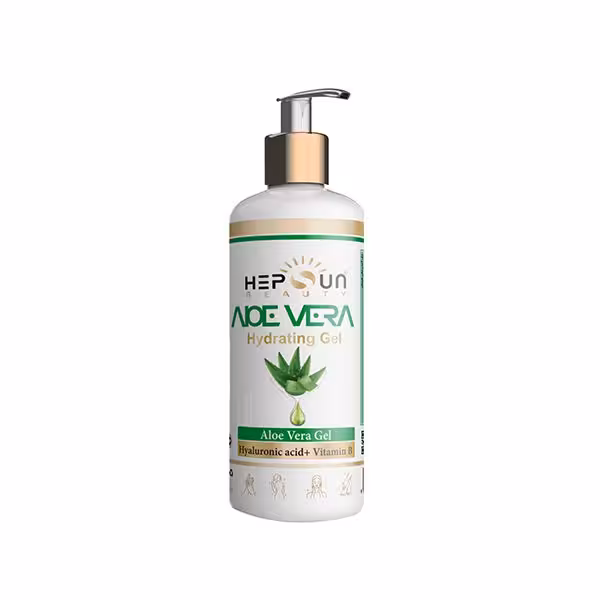 ژل آب رسان آلوئه ورا هپسان حاوی زینک مناسب برای انواع پوست 400 میل