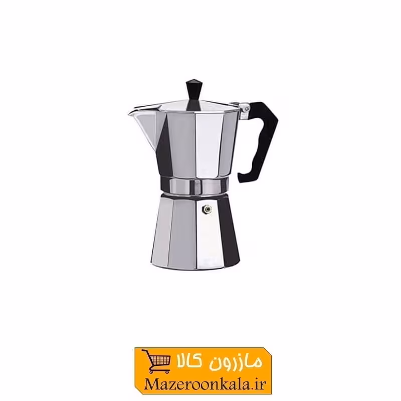 موکاپات یا قهوه جوش و اسپرسوساز رو گازی آلومینیوم 1 کاپ HGJ-005