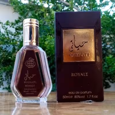 عطر ادکلن حیاتی رویال رایحه ادکلن موصوف قهوه‌ای 50 میل برند فرگرانس