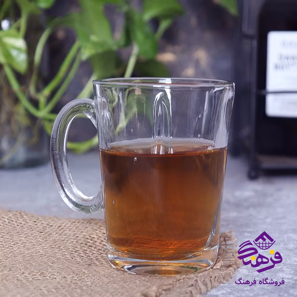 نیم لیوان مجیک پولو دسته دار کادویی6عددی بلور کاوه