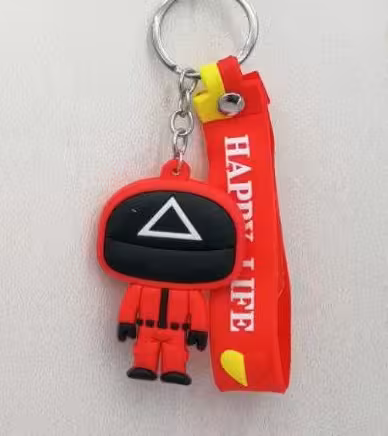 آویز سرکلیدی سلیکونی اسکوییت گیم بزرگ (12 عددی)