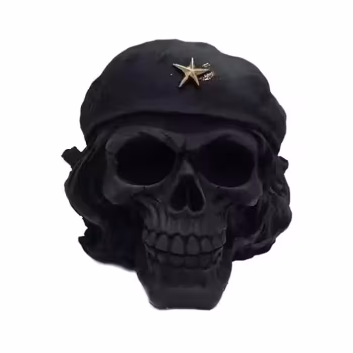 مجسمه مدل اسکلت جمجمه طرح چگوارا  پلی استر