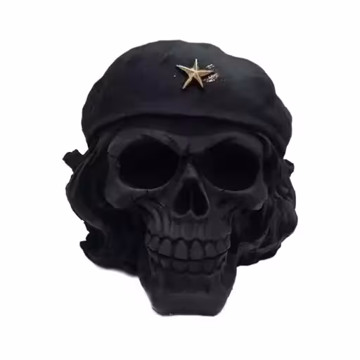 مجسمه مدل اسکلت جمجمه طرح چگوارا  پلی استر