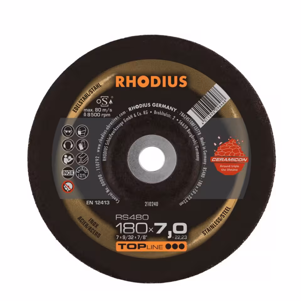 صفحه سنگ سایش 180میلیمتری رودیوس RS480