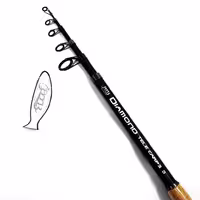 چوب ماهیگیری تلسکوپی فول کربن DIAMOND TELE CARP 390