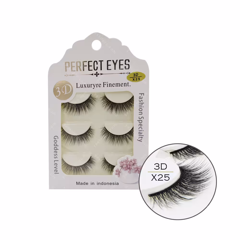مژه 3D پرفکت آیز 3جفتی مدل X25