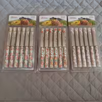 کارد میوه خوری 12 تایی مارک ماربلا طرح سرامیکی جنس عالی طرح گل دار نارنجی 