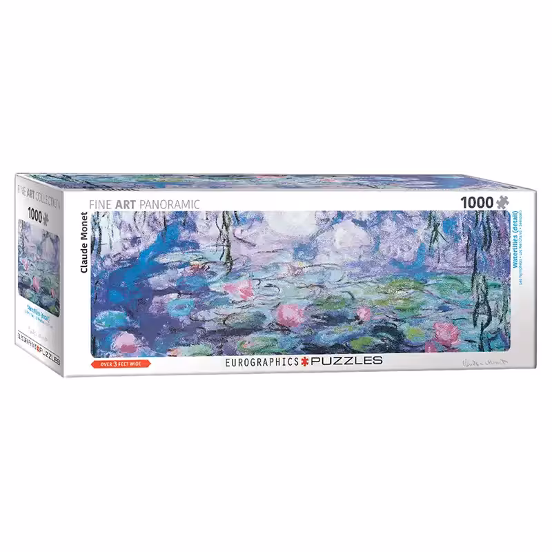 پازل 1000 تکه پانوراما یوروگرافیکس Eurographics طرح نیلوفرهای آبی
