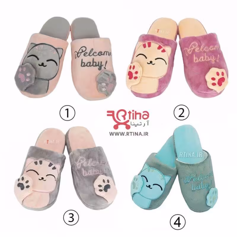 صندل روفرشی فانتزی زنانه مدل cute cat
