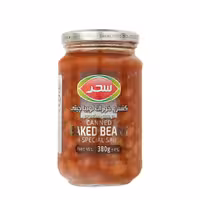 کنسرو خوراک لوبیا چیتی در سس مخصوص سحر 380 گرمی