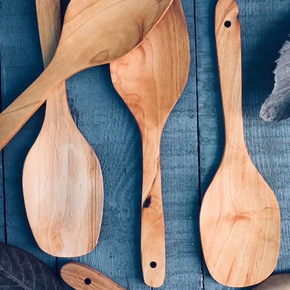 کفگیر چوبی مدل پارویی کد511