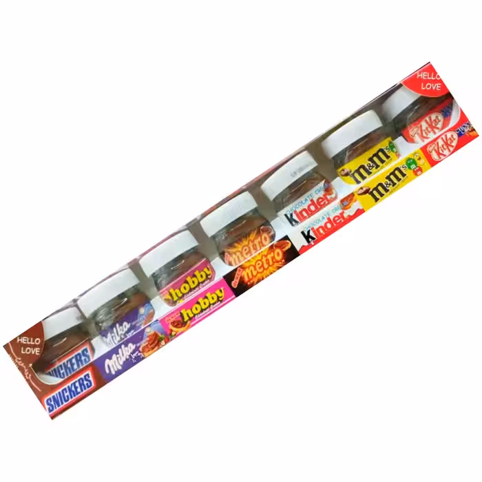 شکلات صبحانه کادویی مینی ولنتاین پک 7 عددی