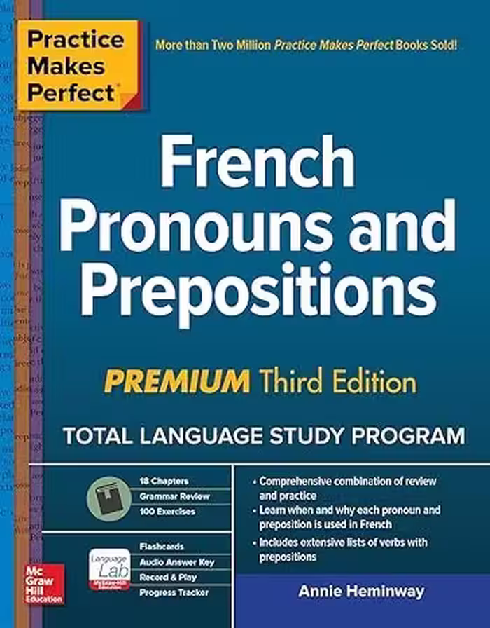 خرید کتاب فرانسوی Practice Makes Perfect French Pronouns and Prepositions Premium Third Edition