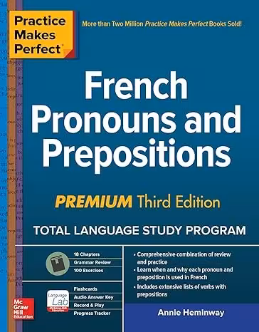 خرید کتاب فرانسوی Practice Makes Perfect French Pronouns and Prepositions Premium Third Edition