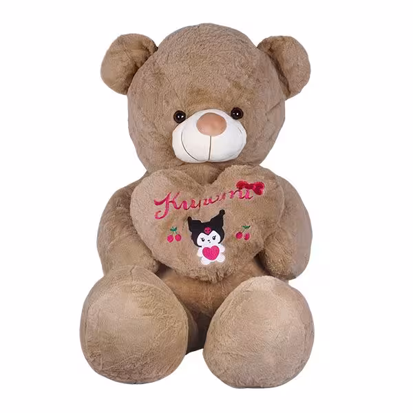 عروسک خرس بزرگ قلب کرومی به دست 155 سانتی متری