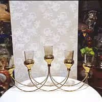 شمعدانی شمعدانی پنج شعله شمعدانی طلایی شمعدانی رومیزی