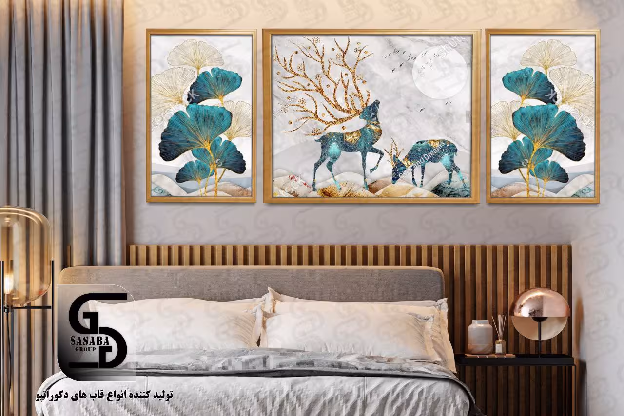 تابلو دکوراتیو سه تکه 1 70*50 2 60*40 درجه1