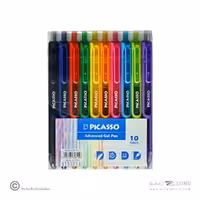 روان نویس1/0ژل فشاری 10رنگ پیکاسو کدGP-132
