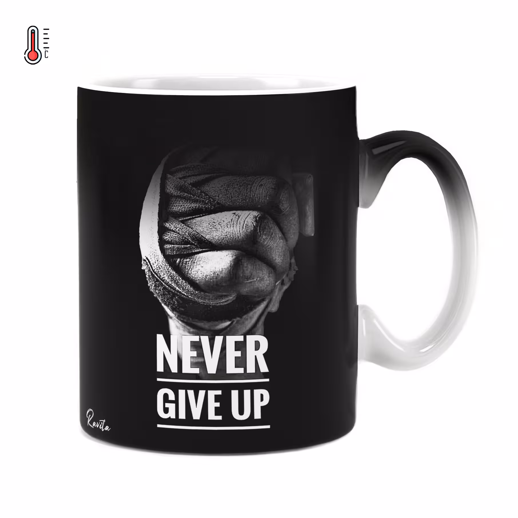 ماگ حرارتی راویتا طرح هرگز تسلیم نشو - Never Give Up کد 3693