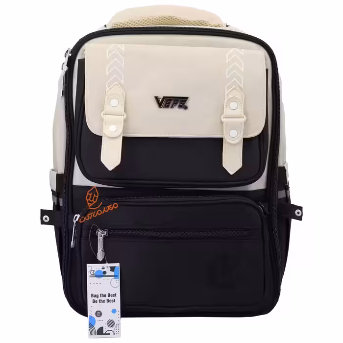 قیت و خرید  کوله پشتی دو رنگ تک زیپ  کد 4008 VEFS