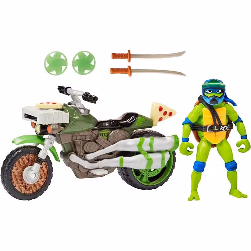 لاک‌پشت‌های نینجا | Turtle Mutant Ninja Kick Cycle Leonardo | موتور نینجایی لئوناردو