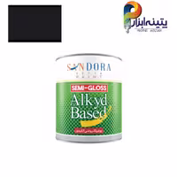 رنگ‌ روغنی مشکی نیم براق یک کیلویی ساندورا